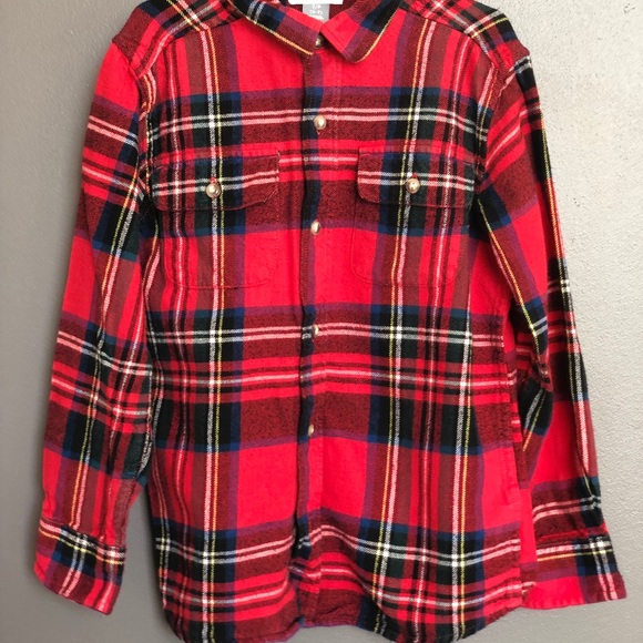Boys tartan Plaid Old Navy button down! - Picture 5 of 6